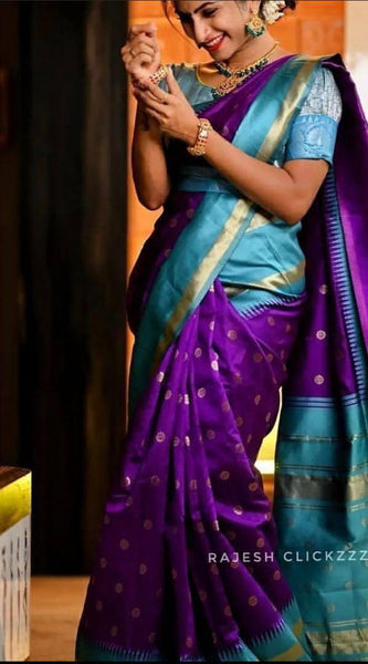 Festive Special Lichi Silk Saree with Heavy Zari Design
