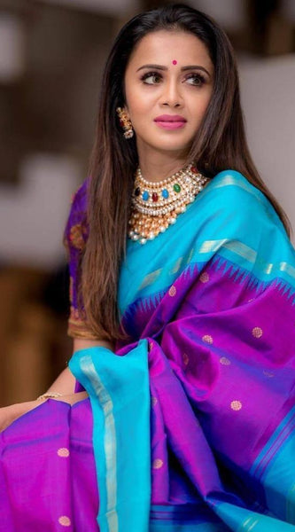 Festive Special Lichi Silk Saree with Heavy Zari Design