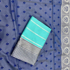 Luxury Silk Saree with Lichi Fabric & Exquisite Zari Art