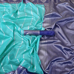 Luxury Silk Saree with Lichi Fabric & Exquisite Zari Art