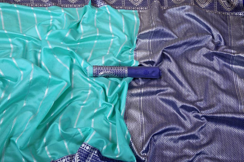 Luxury Silk Saree with Lichi Fabric & Exquisite Zari Art
