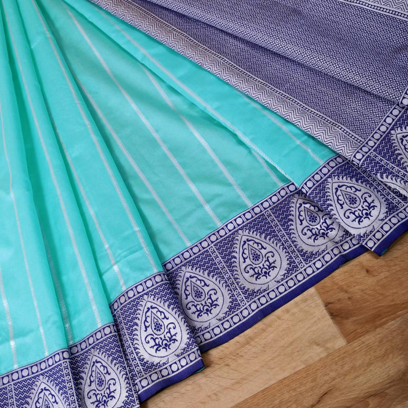 Luxury Silk Saree with Lichi Fabric & Exquisite Zari Art
