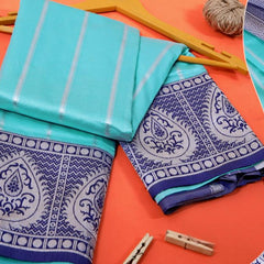 Luxury Silk Saree with Lichi Fabric & Exquisite Zari Art