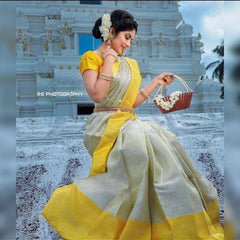 Festive Glamour Lichi Silk Saree with Heavy Zari Work