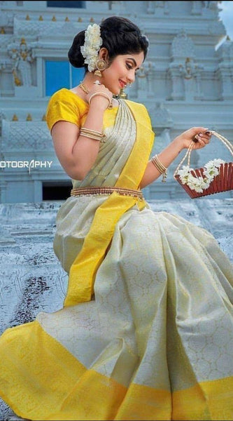 Festive Glamour Lichi Silk Saree with Heavy Zari Work