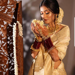 Exclusive Collection Lichi Silk Saree with Fancy Zari