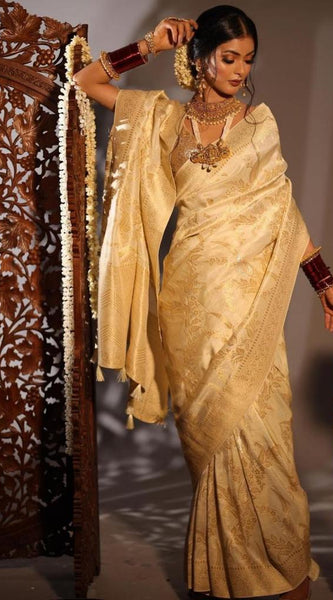 Exclusive Collection Lichi Silk Saree with Fancy Zari