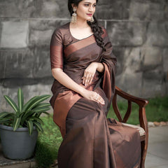Designer Silk Saree with Gorgeous Zari Embroidery