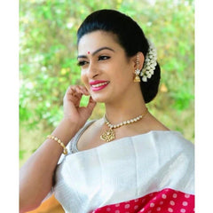 Premium Wedding Collection Lichi Silk Saree with Zari Work