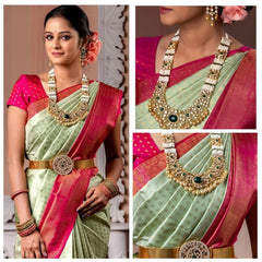 Fashion Trend Lichi Silk Saree with Intricate Zari Design