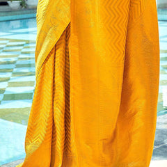 Bridal Wedding Wear Lichi Silk Saree with Heavy Zari