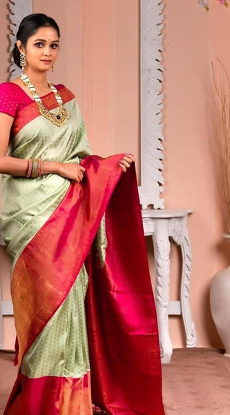 Fashion Trend Lichi Silk Saree with Intricate Zari Design