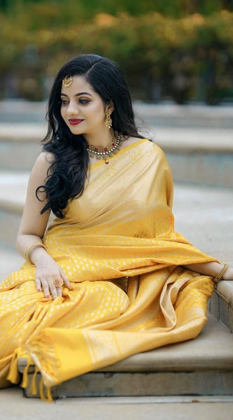 Latest Festive Lichi Silk Saree with Grand Zari Detailing