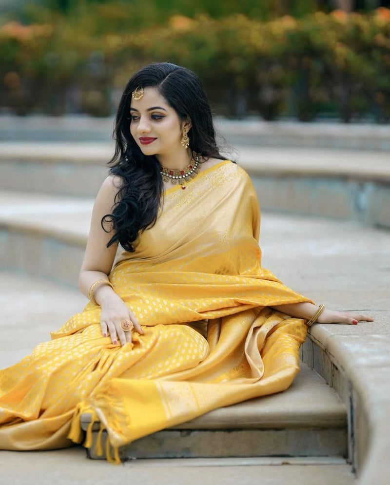 Latest Festive Lichi Silk Saree with Grand Zari Detailing