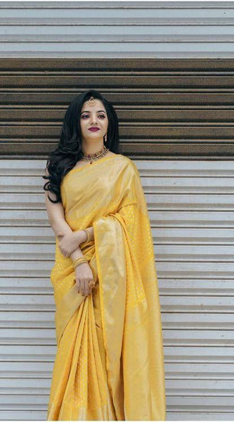 Latest Festive Lichi Silk Saree with Grand Zari Detailing