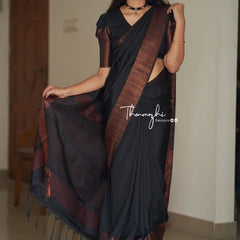 Stunning Ethnic Wear Lichi Silk Saree with Premium Zari Green