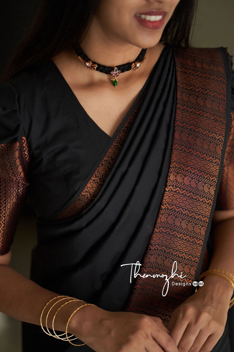 Stunning Ethnic Wear Lichi Silk Saree with Premium Zari Green