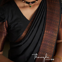Stunning Ethnic Wear Lichi Silk Saree with Premium Zari Green