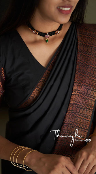 Stunning Ethnic Wear Lichi Silk Saree with Premium Zari Green