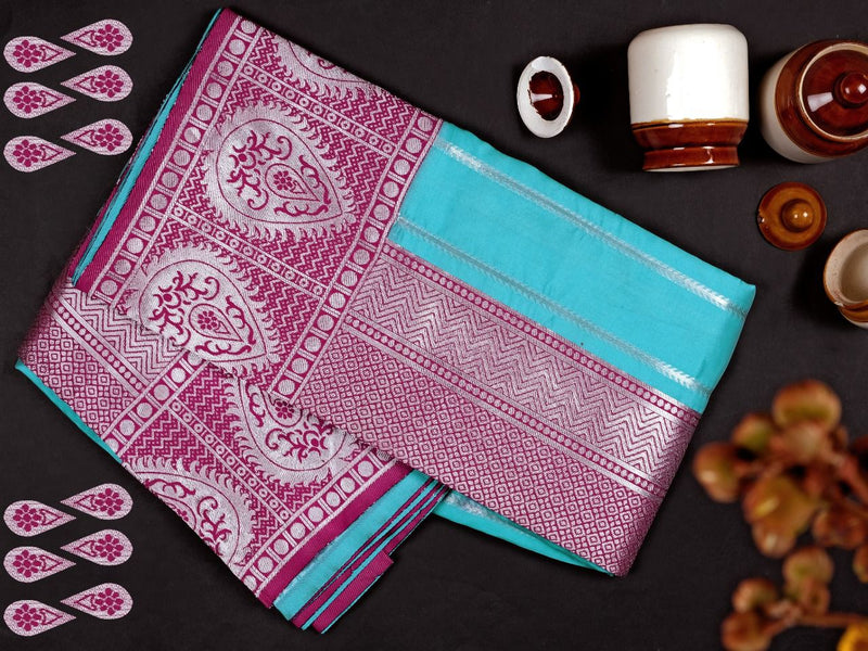 Luxury Silk Saree with Lichi Fabric & Exquisite Zari Art