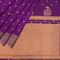 Elegant Saree with Rich Lichi Silk & Designer Zari Work Wine