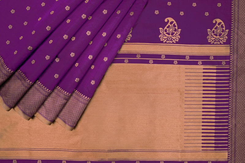 Elegant Saree with Rich Lichi Silk & Designer Zari Work Wine