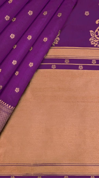 Elegant Saree with Rich Lichi Silk & Designer Zari Work Wine
