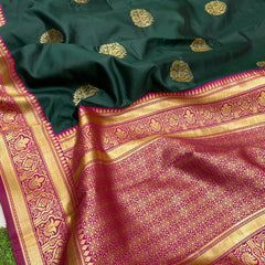 Designer Lichi Silk Saree with Exquisite Zari Detailing