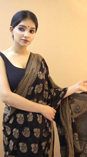 Bridal Lichi Silk Saree with Stunning Zari Embellishments