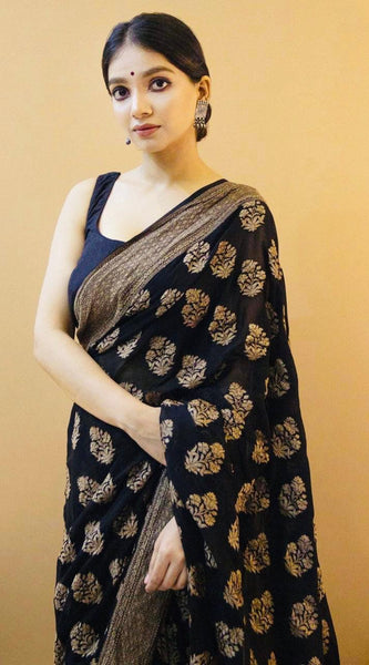 Bridal Lichi Silk Saree with Stunning Zari Embellishments