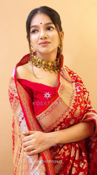 Trending Lichi Silk Saree with Fancy Zari Work