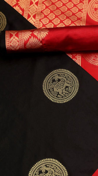 Handwoven Lichi Silk Saree with Exclusive Zari Art