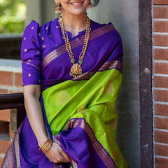 Affordable Lichi Silk Saree with Stunning Zari Detailing