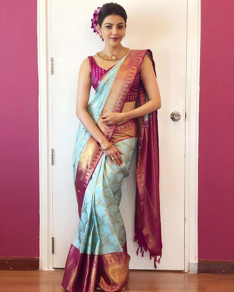 Ethnic Lichi Silk Saree with Beautiful Zari Finish