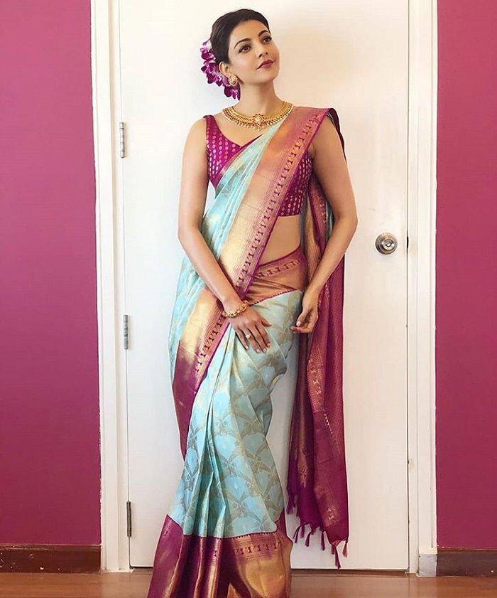 Ethnic Lichi Silk Saree with Beautiful Zari Finish