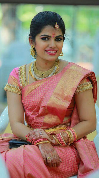 Stylish Lichi Silk Saree with Heavy Zari Border