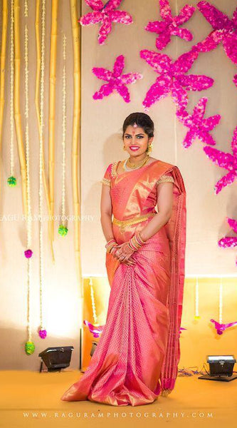 Stylish Lichi Silk Saree with Heavy Zari Border