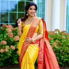 Soft and Elegant Lichi Silk Saree with Classic Zari Work