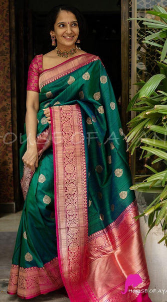 Charming Party Wear Lichi Silk Saree with Stylish Zari Work