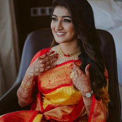 Affordable Luxury Lichi Silk Saree with Stunning Zari Details