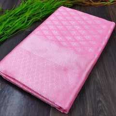 Fancy Party Wear Lichi Silk Saree with Beautiful Zari Art