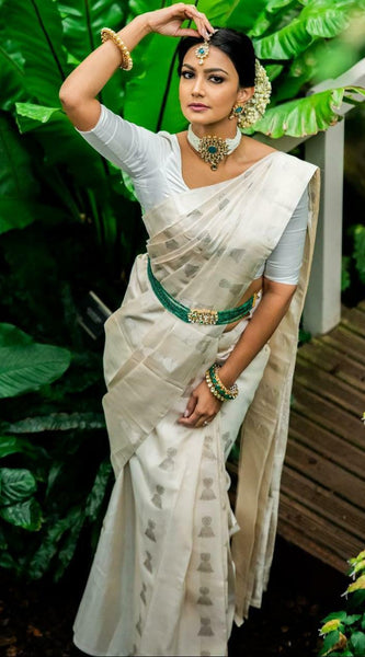 Bridal Special Lichi Silk Saree with Royal Zari