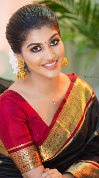 Grand Lichi Silk Saree with Heavy Zari