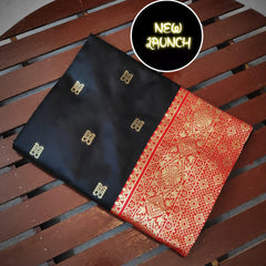 Grand Lichi Silk Saree with Heavy Zari