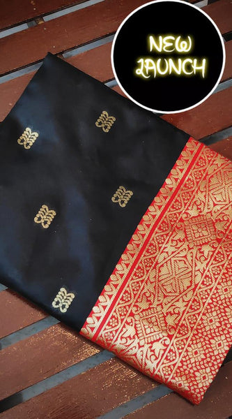 Grand Lichi Silk Saree with Heavy Zari