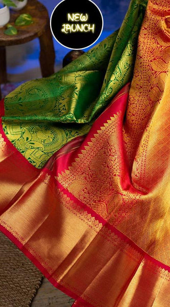 Pure Elegance Lichi Silk Saree with Zari Pattern