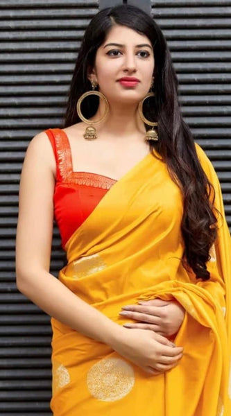 Designer Traditional Lichi Silk Saree with Classic Zari Art