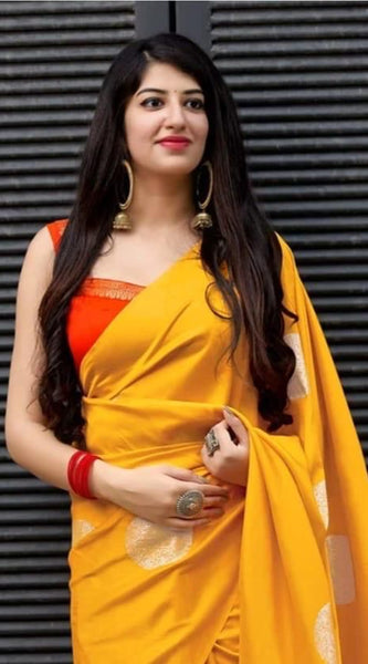 Designer Traditional Lichi Silk Saree with Classic Zari Art