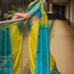 Silk Elegance: Lichi Silk Saree with Zari Work