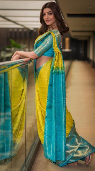Silk Elegance: Lichi Silk Saree with Zari Work